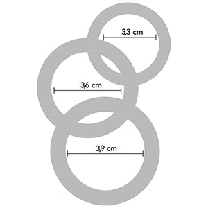 Komplet erekcijskih obročkov Stamina Starter C-Rings