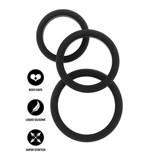 Komplet erekcijskih obročkov Stamina Premium C-Rings