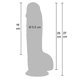 Realističen dildo Inferno 25 cm