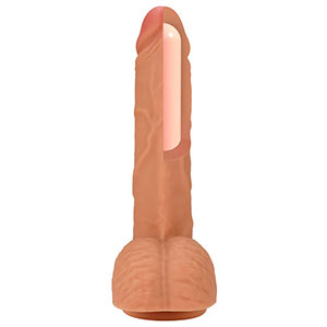 Realističen dildo iz tekočega silikona 23 cm