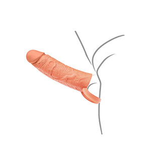 Prevleka za penis Inferno 18 cm - barva kože