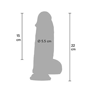 Ultra realističen silikonski dildo Inferno 20 cm