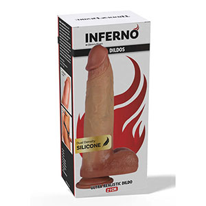 Ultra realističen silikonski dildo Inferno 21 cm