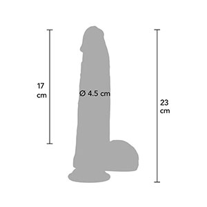 Ultra realističen silikonski dildo Inferno 21 cm
