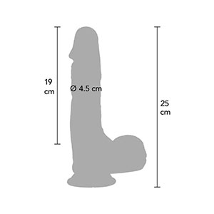 Ultra realističen silikonski dildo Inferno 23 cm