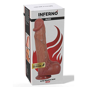 Ultra realističen silikonski dildo Inferno 28 cm