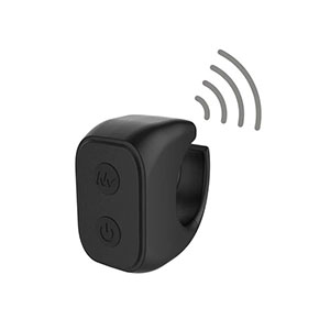 Votel vibracijski Strap-On 16 cm - črn