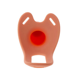 Votel vibracijski Strap-On 18 cm - barva kože