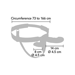 Dvojni vibracijski Strap-On Inferno