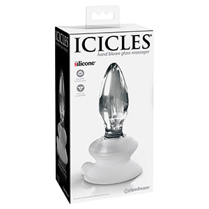 Stekleni analni čep Icicles 91