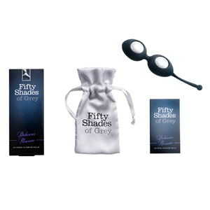 Vaginalne kroglice Delicius Pleasure - Petdeset odtenkov sive