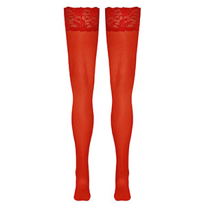 Ženske samostoječe nogavice Cotteli rdeče