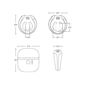 Vibracijski obroček za pare APIS - črn