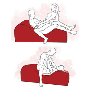 Ljubezenski ležalnik Liberator Esse Lounger - rdeč