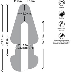 Analni čep in podaljšek Nature Skin