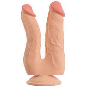 Realističen dvojni dildo s priseskom