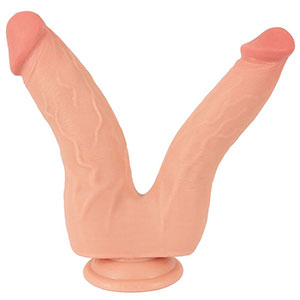Realističen dvojni dildo s priseskom