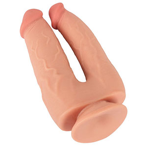 Realističen dvojni dildo s priseskom