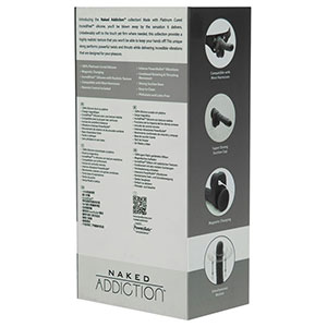 Rotacijski vibracijski penis s pomikom Naked Addiction - 22,80 cm