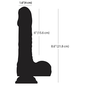 Rotacijski vibracijski penis s pomikom Naked Addiction - 22,80 cm