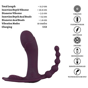 Trojni vibrator za v hlačke Ariva RC