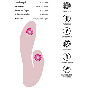 Mini močan vibrator Cerya