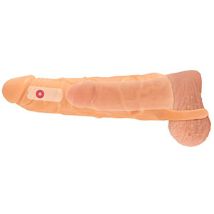 Vibracijski podaljšek in masturbator 2 v 1
