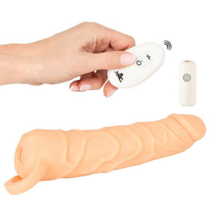Vibracijski podaljšek in masturbator 2 v 1