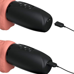 Vibrator z modi in gretjem King Cock Plus - 17 cm