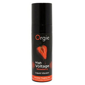Gel za poljubljanje in stimulacijo Orgie High Voltage Strawbery