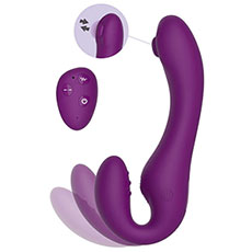 Vrhunski pulzirajoči Strap-On vibrator