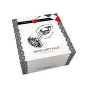 Kovinski analni čep s kristalom