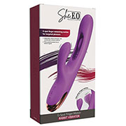 Rabbit vibrator z gibljivim prstkom She.E.O.