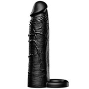 Prevleka za penis Inferno 18 cm - črna