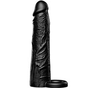 Prevleka za penis Inferno 20 cm - črna