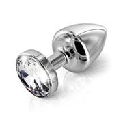 Kovinski analni čep "Anni" s Swarovski kristalom