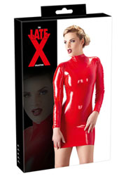 Mini obleka iz lateksa