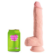 Dildo z modi "King Cock Plus Triple Density" - 25 cm