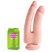 Dvojni Dildo "King Cock Plus Triple Density" - 24 cm